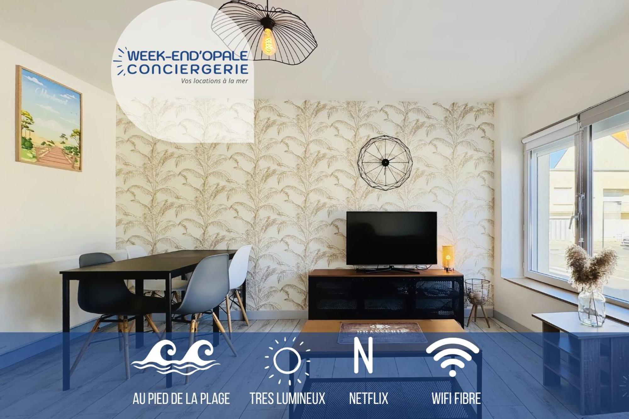 Appartement Sunrise Au Pied De La Plage แมร์ลิมงต์ ภายนอก รูปภาพ